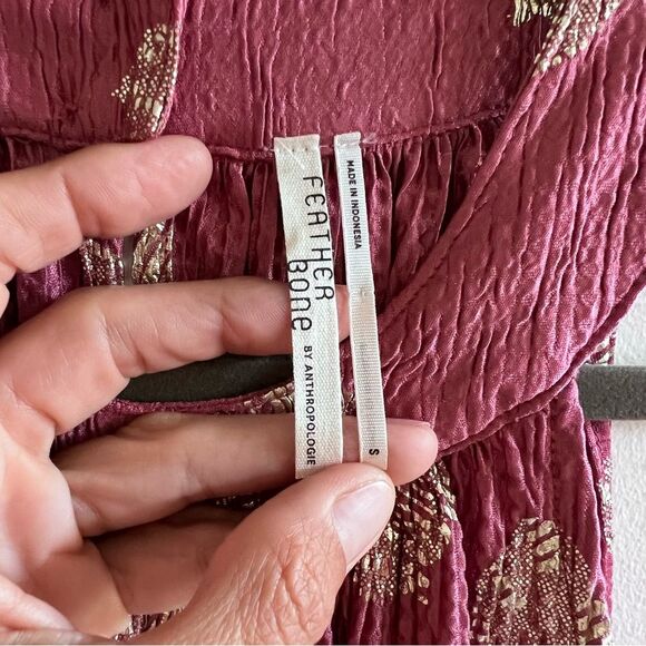 Feather Bone by Anthropologie Dusty Pink Crepe Sleeveless Top - Picture 4 of 10